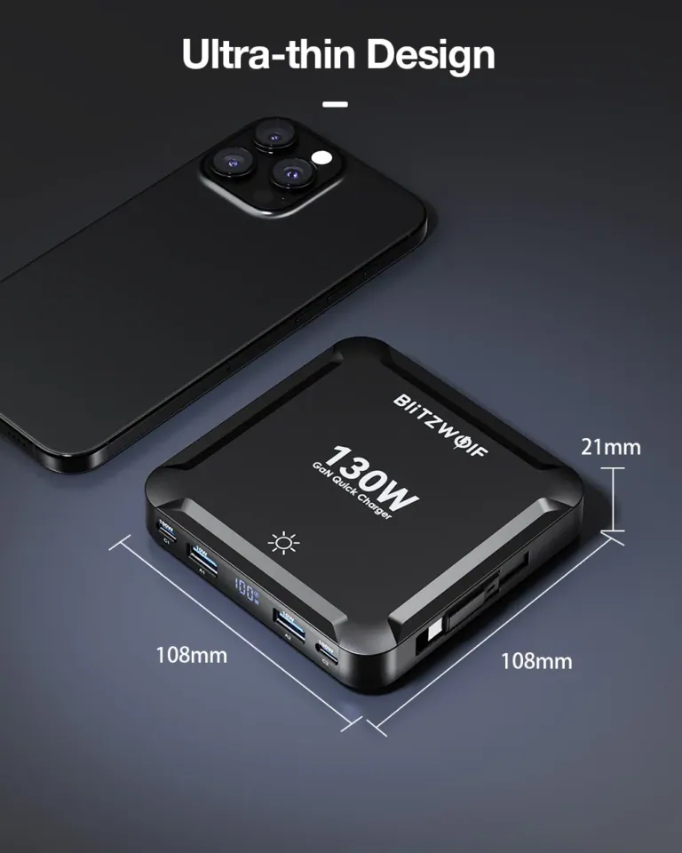 Kompakt, erős, átgondolt: az új BlitzWolf BW-S32 GaN töltő 5