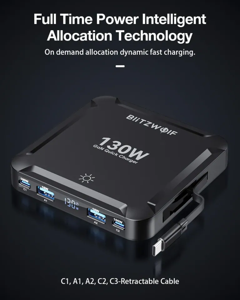 Kompakt, erős, átgondolt: az új BlitzWolf BW-S32 GaN töltő 7