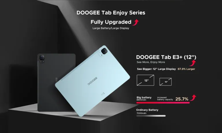 DOOGEE Tab E3+ – Nagy kijelző, nagy memória, kis ár 6