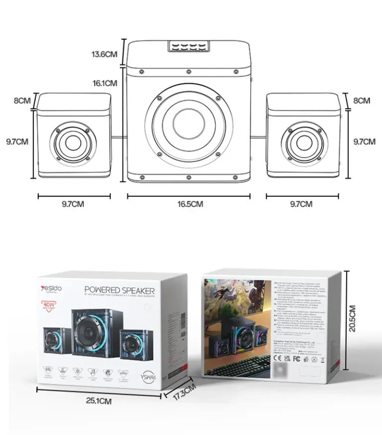 Hangrobbanás RGB-vel: ez a Yesido YSW41 hangszóró 12