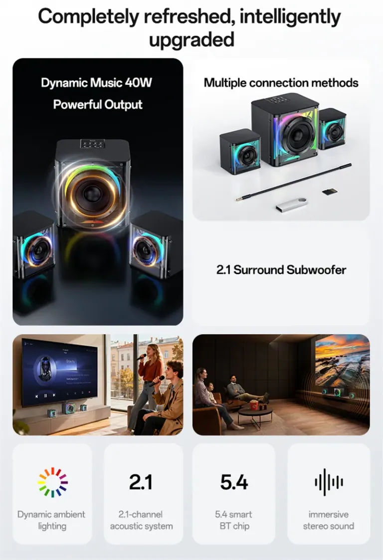 Hangrobbanás RGB-vel: ez a Yesido YSW41 hangszóró 10