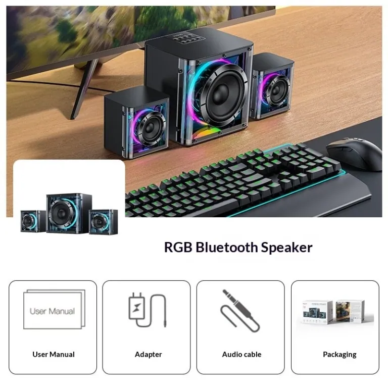 Hangrobbanás RGB-vel: ez a Yesido YSW41 hangszóró 7