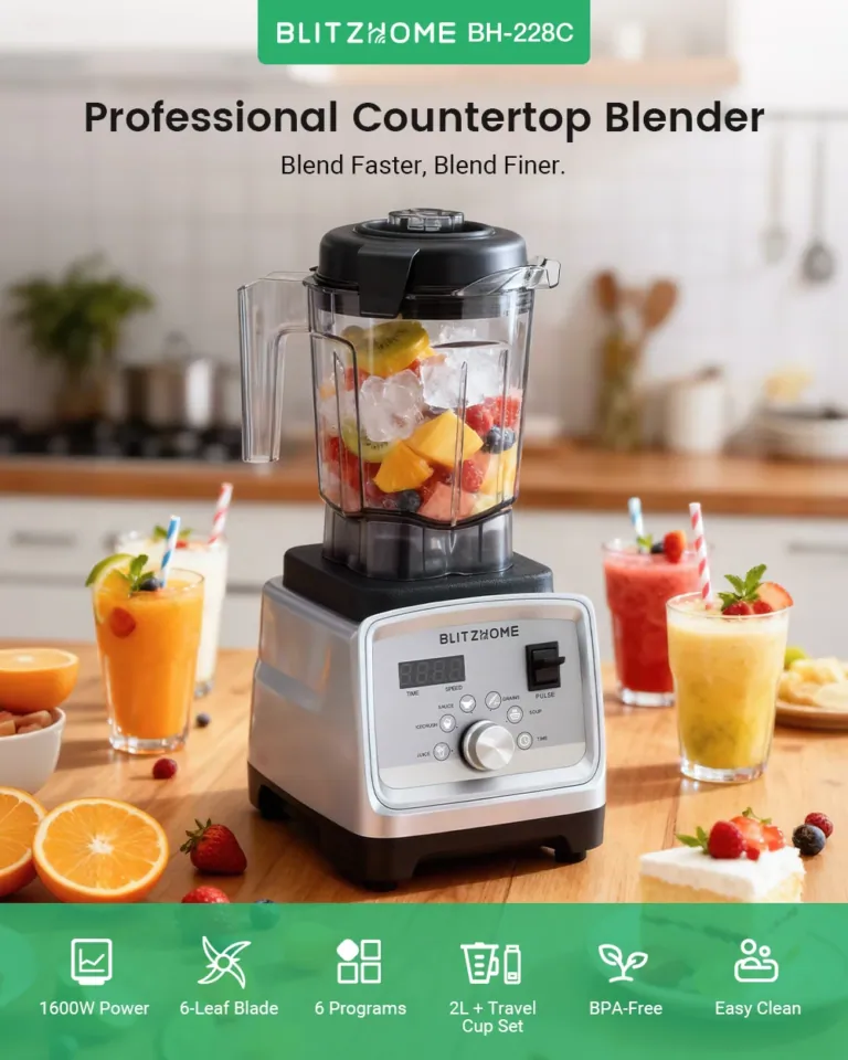 BlitzHome BH-228C turmixgép: az új, konyhai Hulk 5