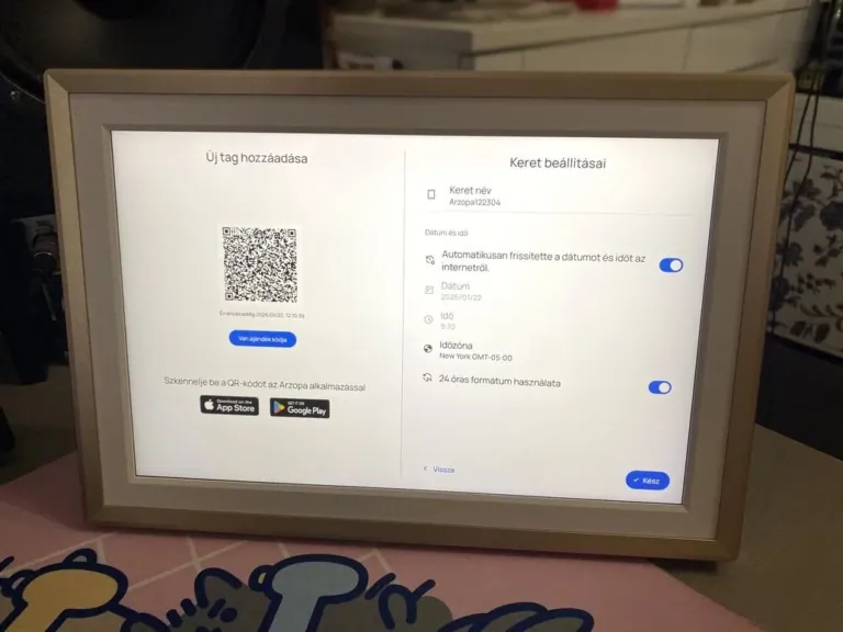 Arzopa D14 digitális képkeret teszt 11