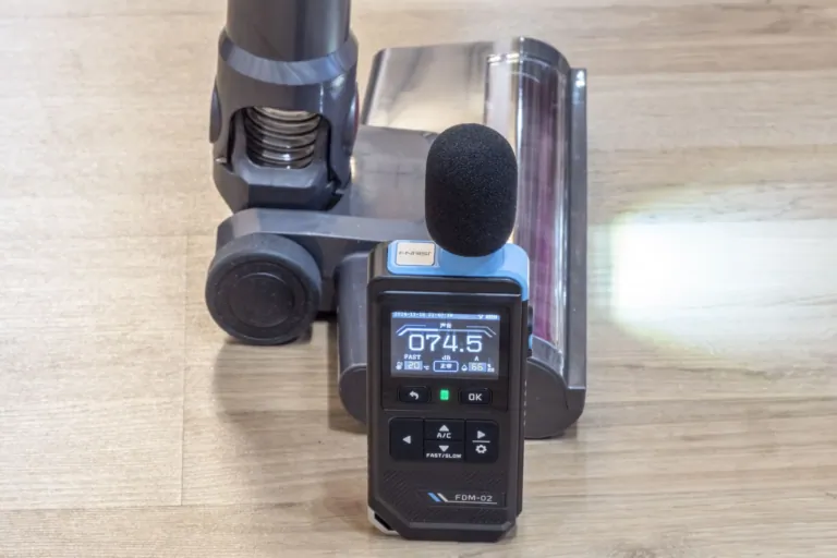 FNIRSI FDM-02 zajszintmérő teszt 8