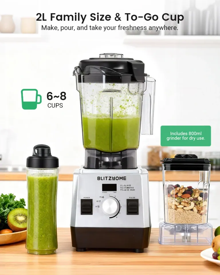 A BlitzHome BH-207C turmixgép zúz, darál és hódít 5