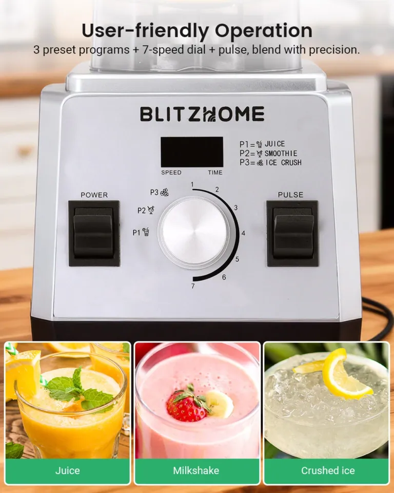 A BlitzHome BH-207C turmixgép zúz, darál és hódít 7