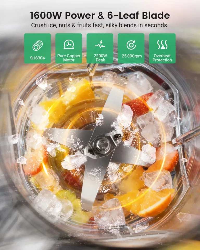 A BlitzHome BH-207C turmixgép zúz, darál és hódít 6