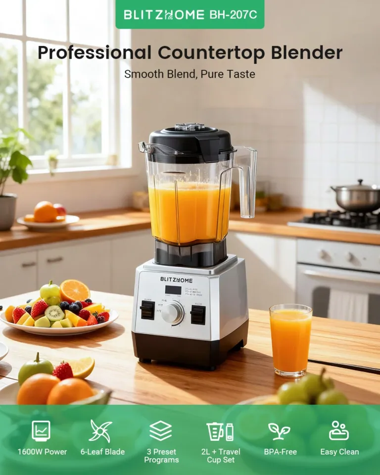 A BlitzHome BH-207C turmixgép zúz, darál és hódít 4