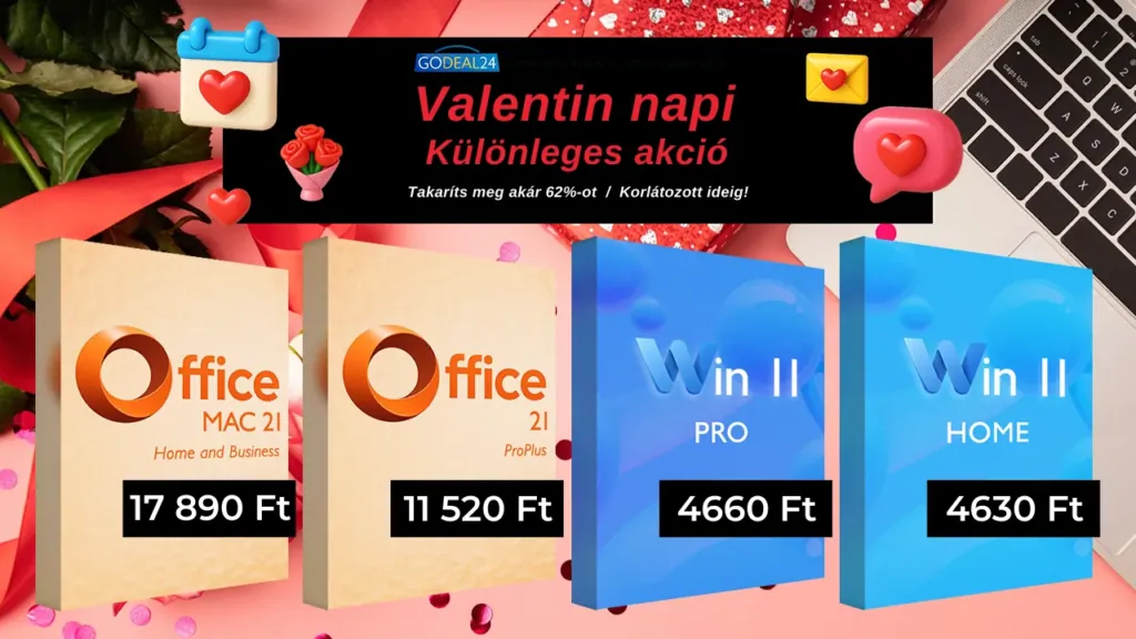 Nagy Valentin napi kedvezmények Microsoft szoftverekre 1