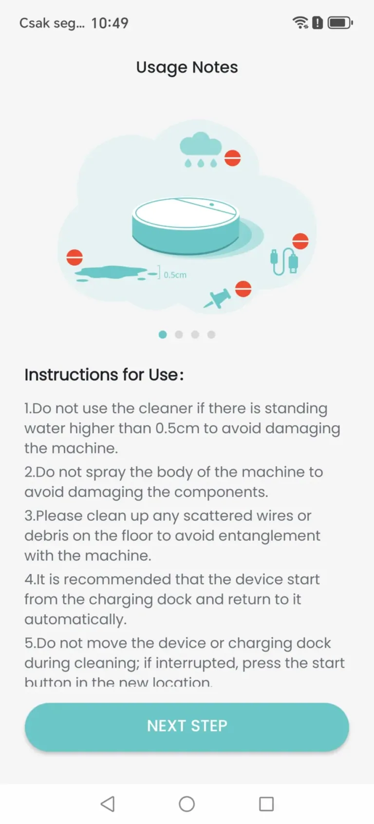 Lefant M2L Plus önürítős robotporszívó teszt 17