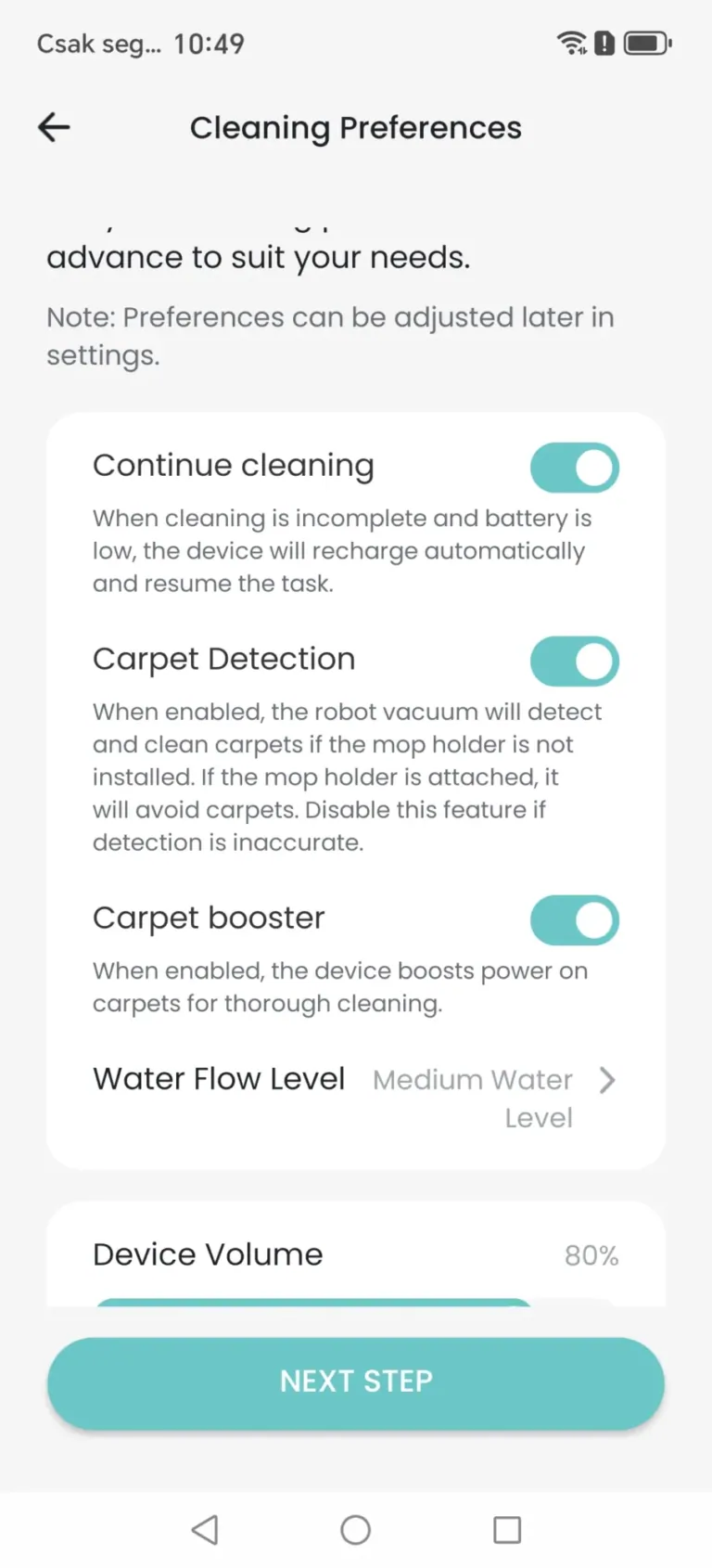 Lefant M2L Plus önürítős robotporszívó teszt 18