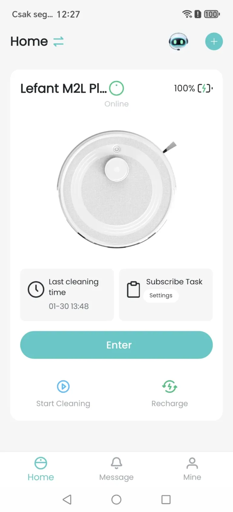 Lefant M2L Plus önürítős robotporszívó teszt 21
