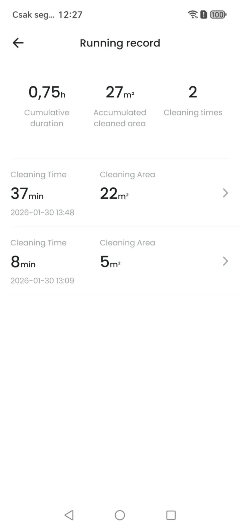 Lefant M2L Plus önürítős robotporszívó teszt 22