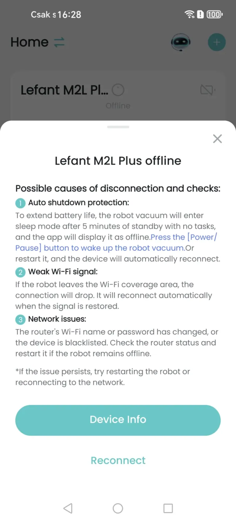 Lefant M2L Plus önürítős robotporszívó teszt 25