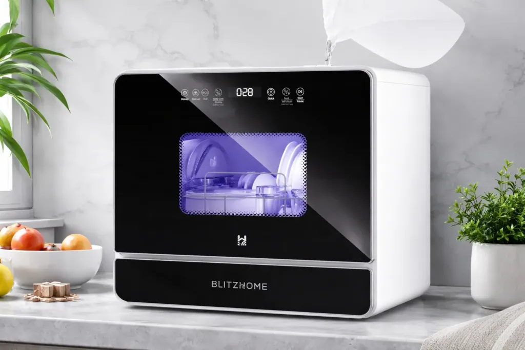 Kompakt csoda a pulton: BlitzHome BH-6-CDW mosogatógép 1