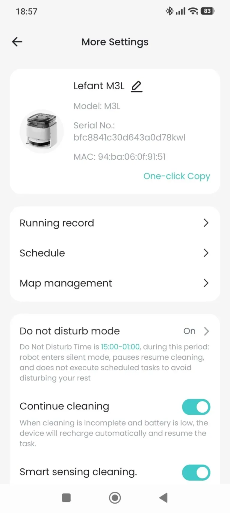 Lefant M3L önürítő robotporszívó teszt 26