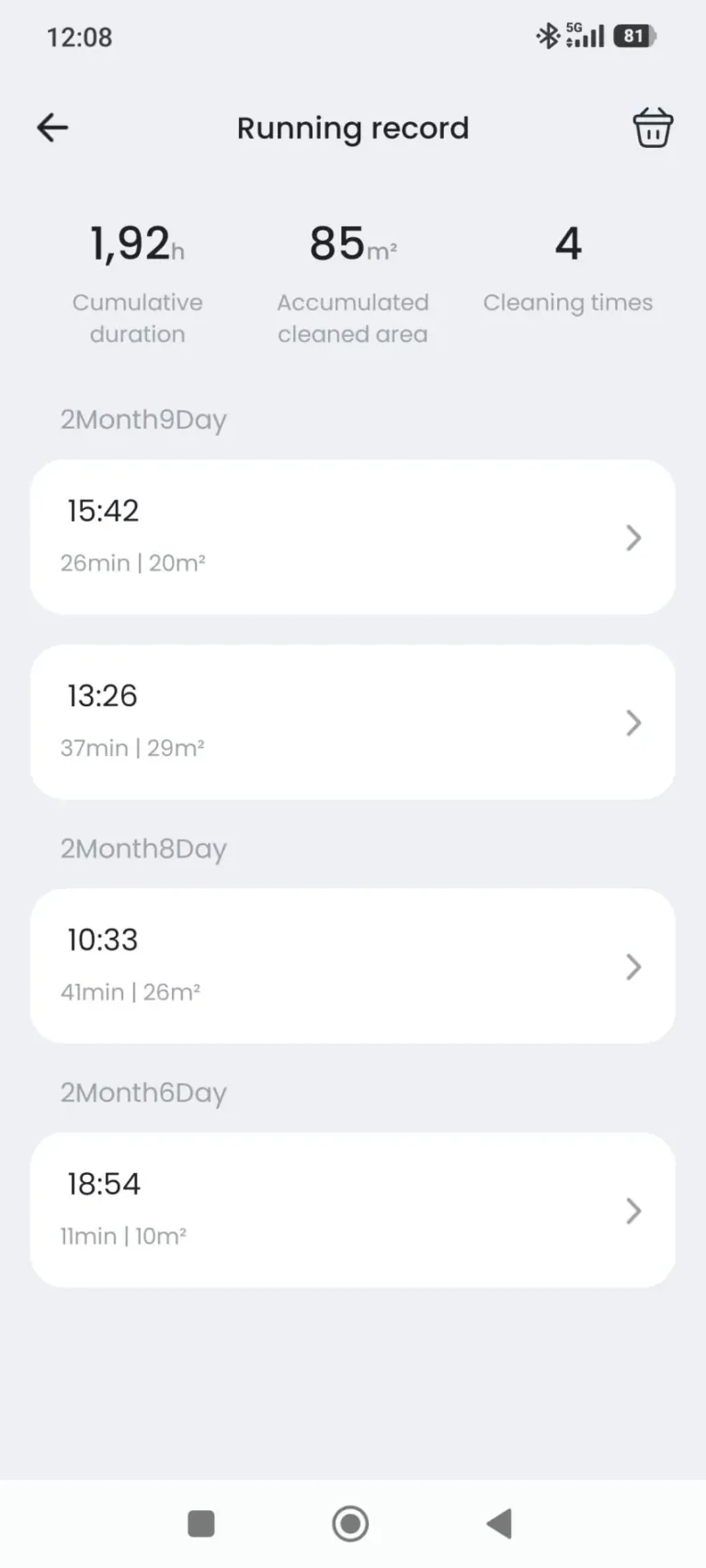 Lefant M3L önürítő robotporszívó teszt 46