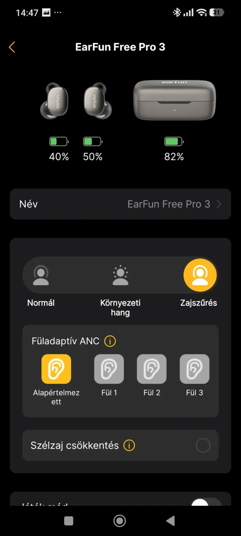 EarFun Free Pro 3 Bluetooth fülhallgató teszt 11