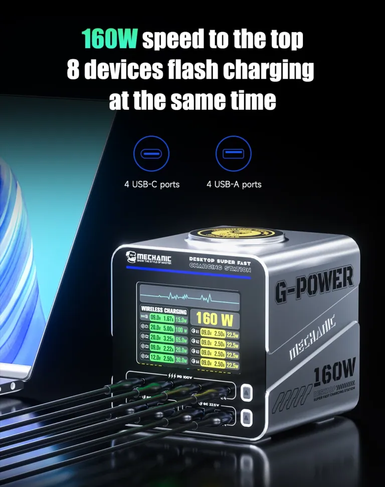 MECHANIC G-POWER töltő: 160 W erő egyetlen fémkockában 3