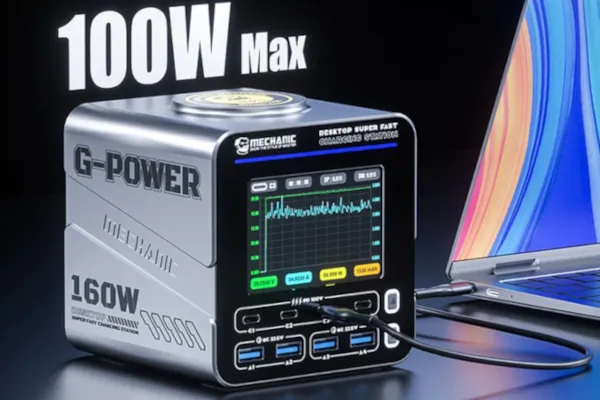 MECHANIC G-POWER töltő: 160 W erő egyetlen fémkockában 1