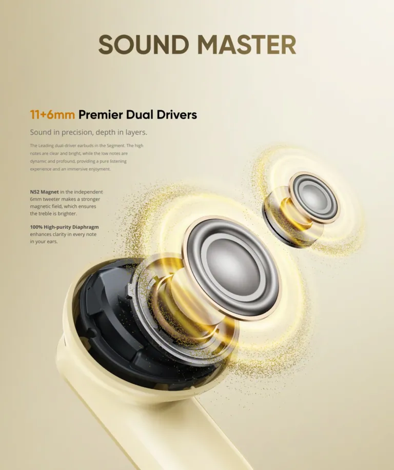 realme Buds Air 8: 58 órányi stúdió minőségű zene 8