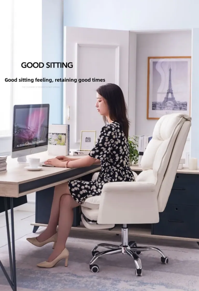 Pihe-puha kényelem a gép előtt: lábtartós irodai szék 7