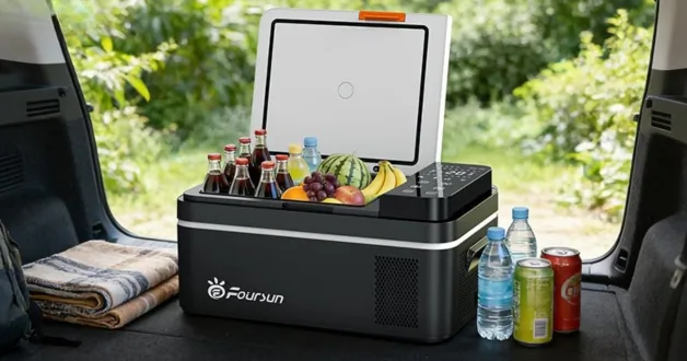 Foursun 25 literes autós hűtőláda: hideg italok bárhol 1