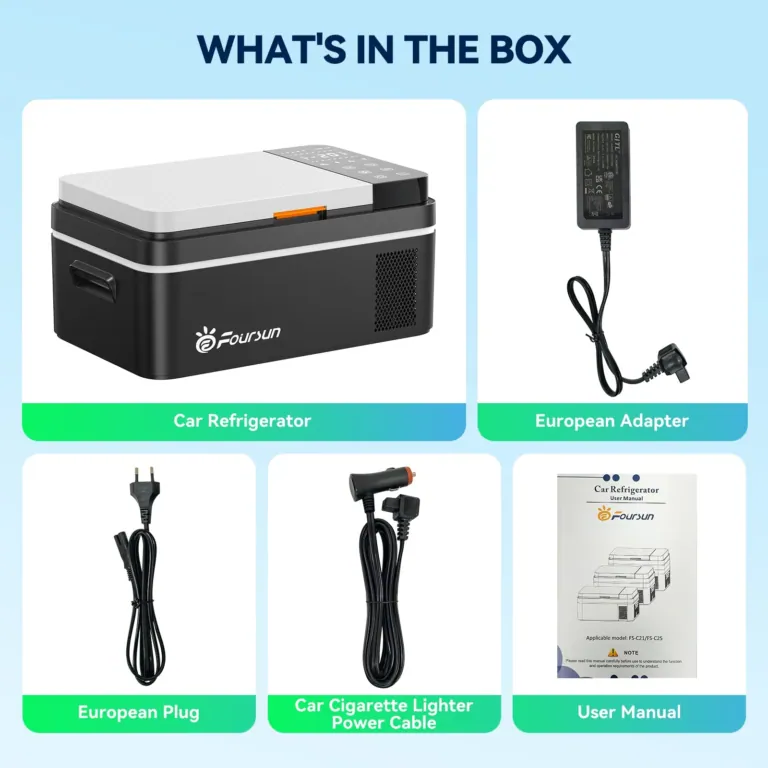 Foursun 25 literes autós hűtőláda: hideg italok bárhol 7