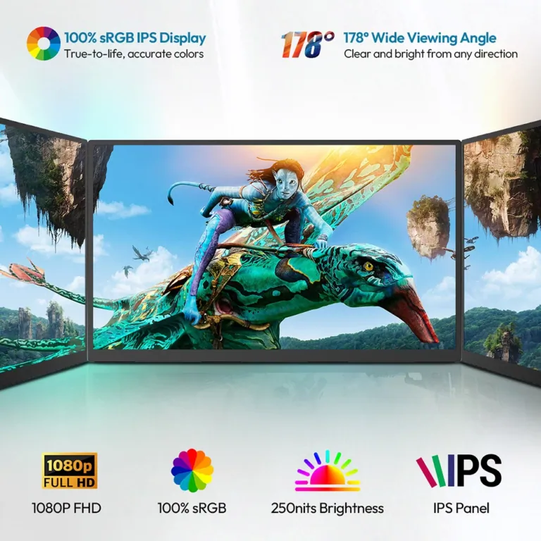 MESWAO S238 hordozható monitor: felejtsd el a hunyorgást 6