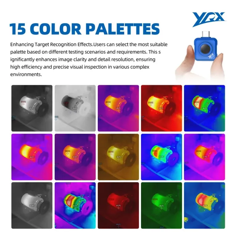YXP96, YXP160 hőkamerával precíz mérés -20°C-tól +550°C-ig 9