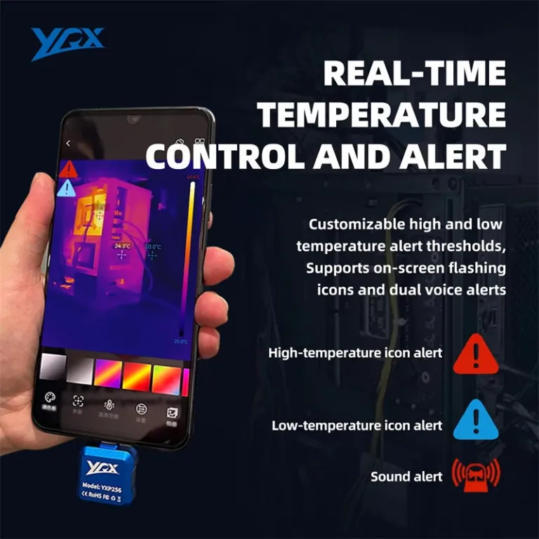 YXP96, YXP160 hőkamerával precíz mérés -20°C-tól +550°C-ig 7