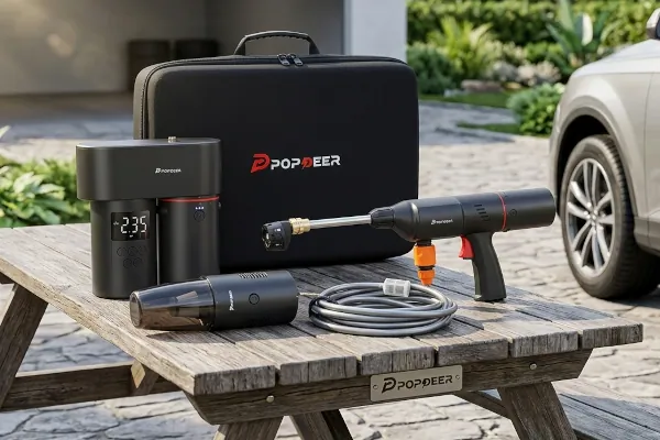 Popdeer PD-E Pro szett: autókozmetika és szerviz egyben