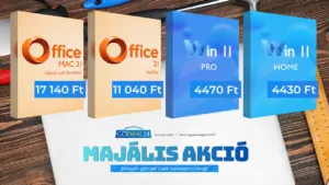 Élethosszig tartó Office 2021 és Windows 11 akciós áron