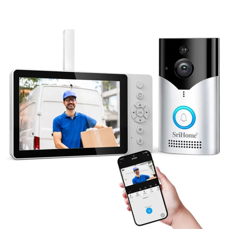 Vezeték nélküli nyugalom SriHome okoskaputelefonnal 8