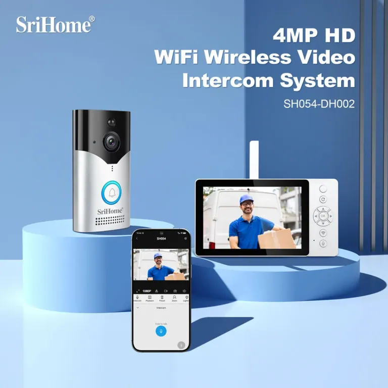 Vezeték nélküli nyugalom SriHome okoskaputelefonnal 13