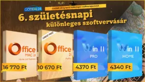 Godeal24 szülinap: Windows 11 és Office 2021 remek áron