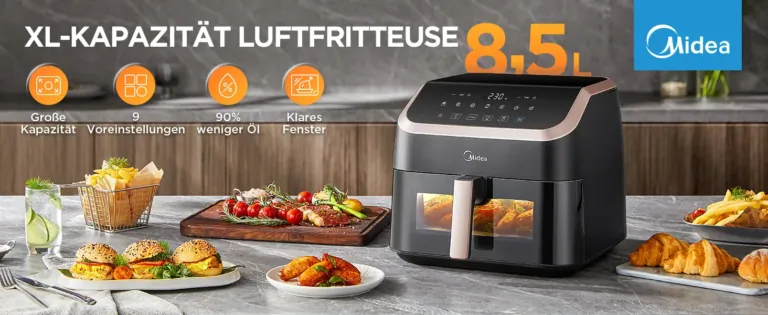 Midea XXL forrólevegős fritőz: időt és energiát spórol 2