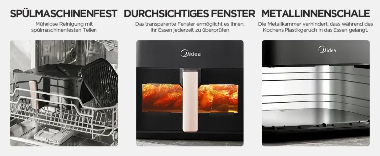 Midea XXL forrólevegős fritőz: időt és energiát spórol 3