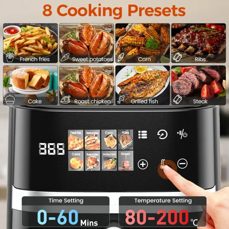 Nyolcféle menü, nulla olajszag: Patbrela air fryer 2