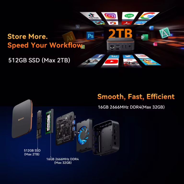 Blackview MP20: hatékony multitasking egy mini PC testében 12