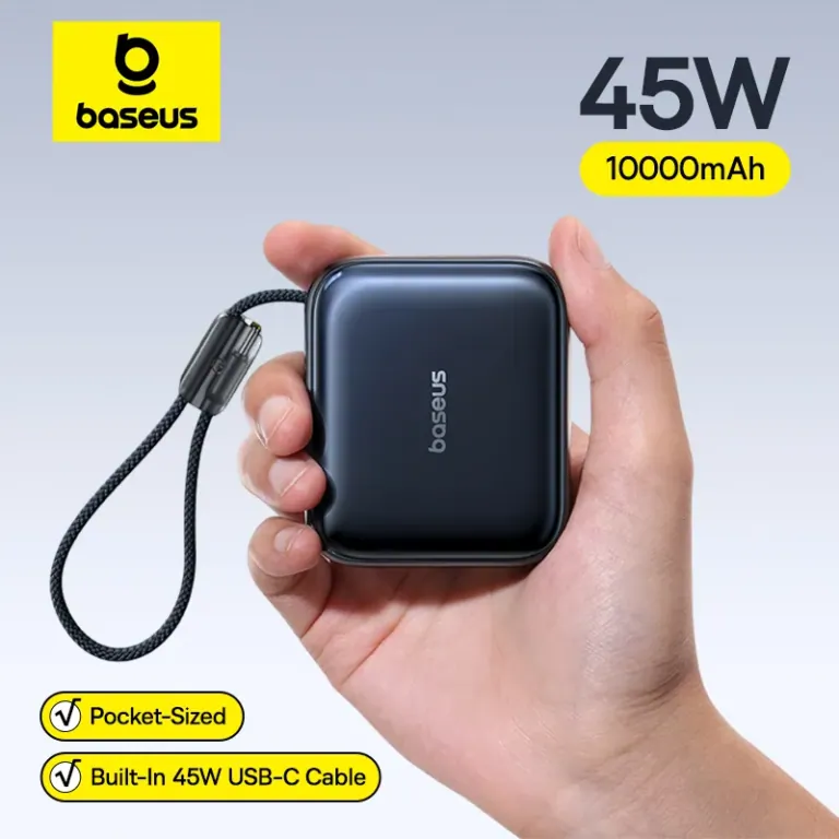 Baseus PicoGo 45 W-os gyorstöltéssel, beépített kábellel 2