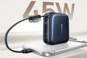 Baseus PicoGo 45 W-os gyorstöltéssel, beépített kábellel