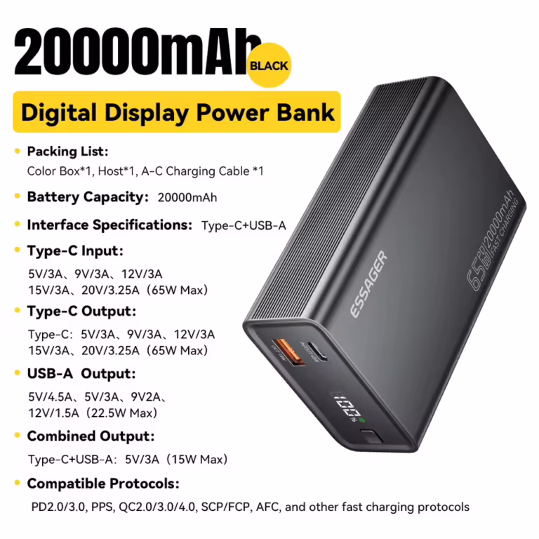 Essager power bank: tölts mindent egyszerre, villámgyorsan 8