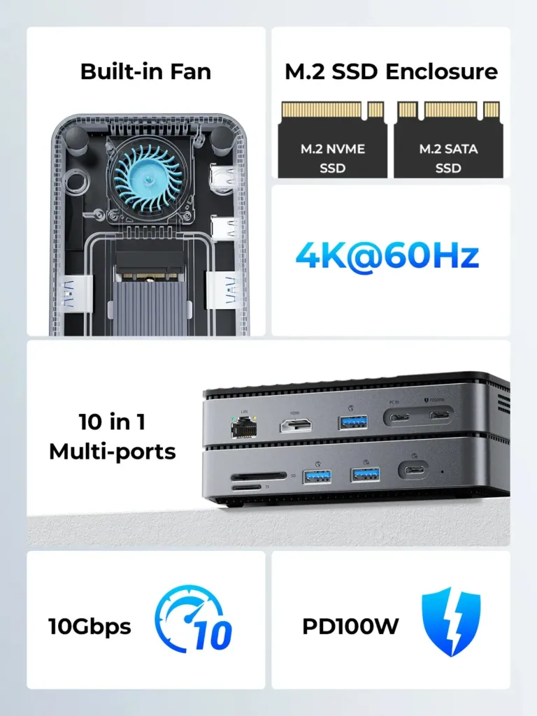 Itt az ORICO DPM2P9, ami dokkoló és SSD-ház egyben 3