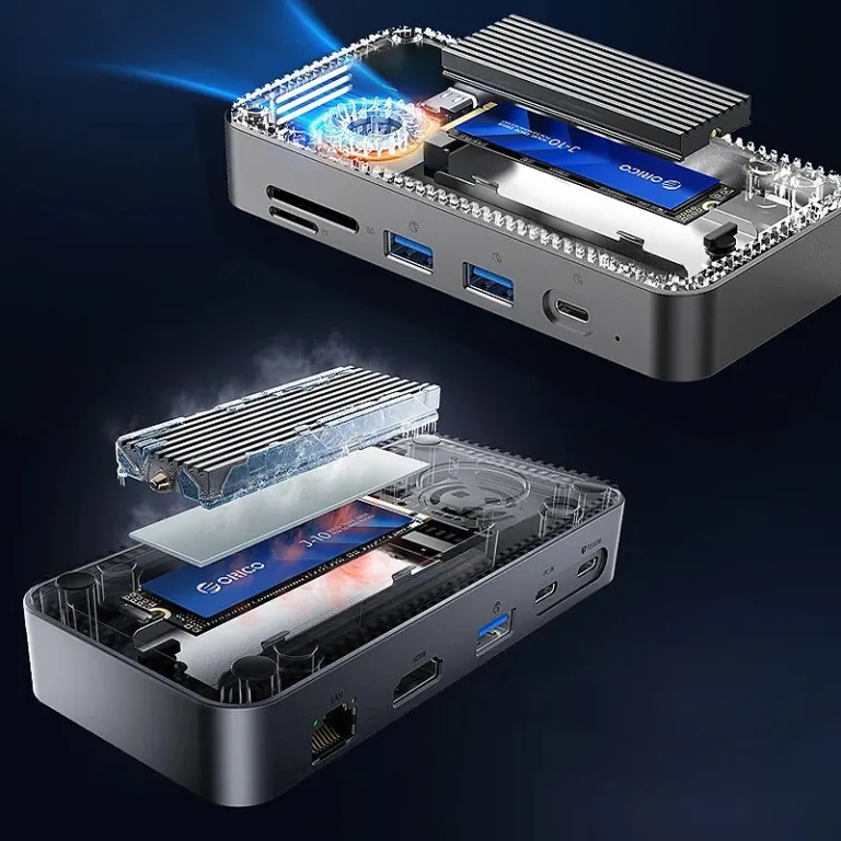 Itt az ORICO DPM2P9, ami dokkoló és SSD-ház egyben 11