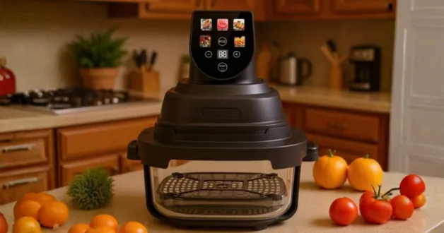Üvegtálas, érintőkijelzős air fryer jött a NovuLife-tól 1