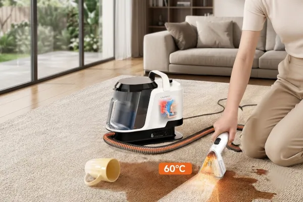 Profi kárpittisztítás otthon az Uwant Y100 gőztisztítóval 1