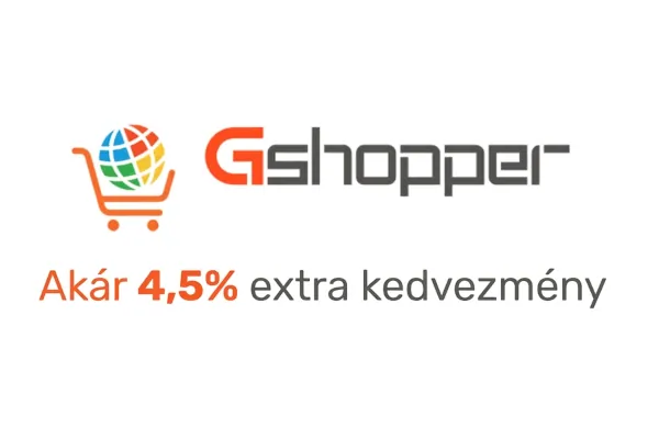 Akár 4,5% extra kedvezmény banki utalással a Gshopperen 1