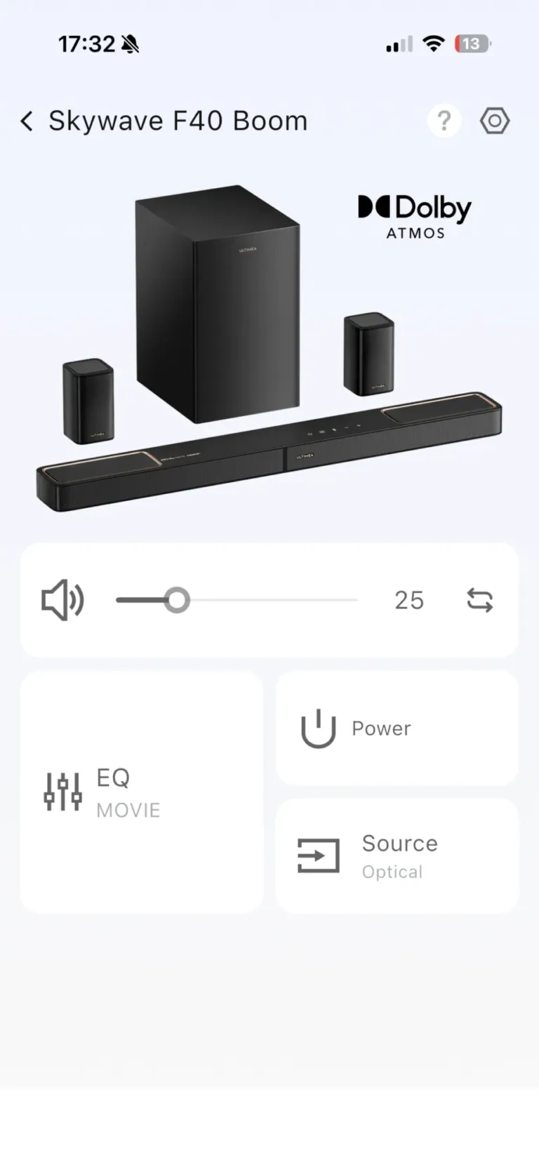 Ultimea Skywave F40 Boom soundbar teszt 40